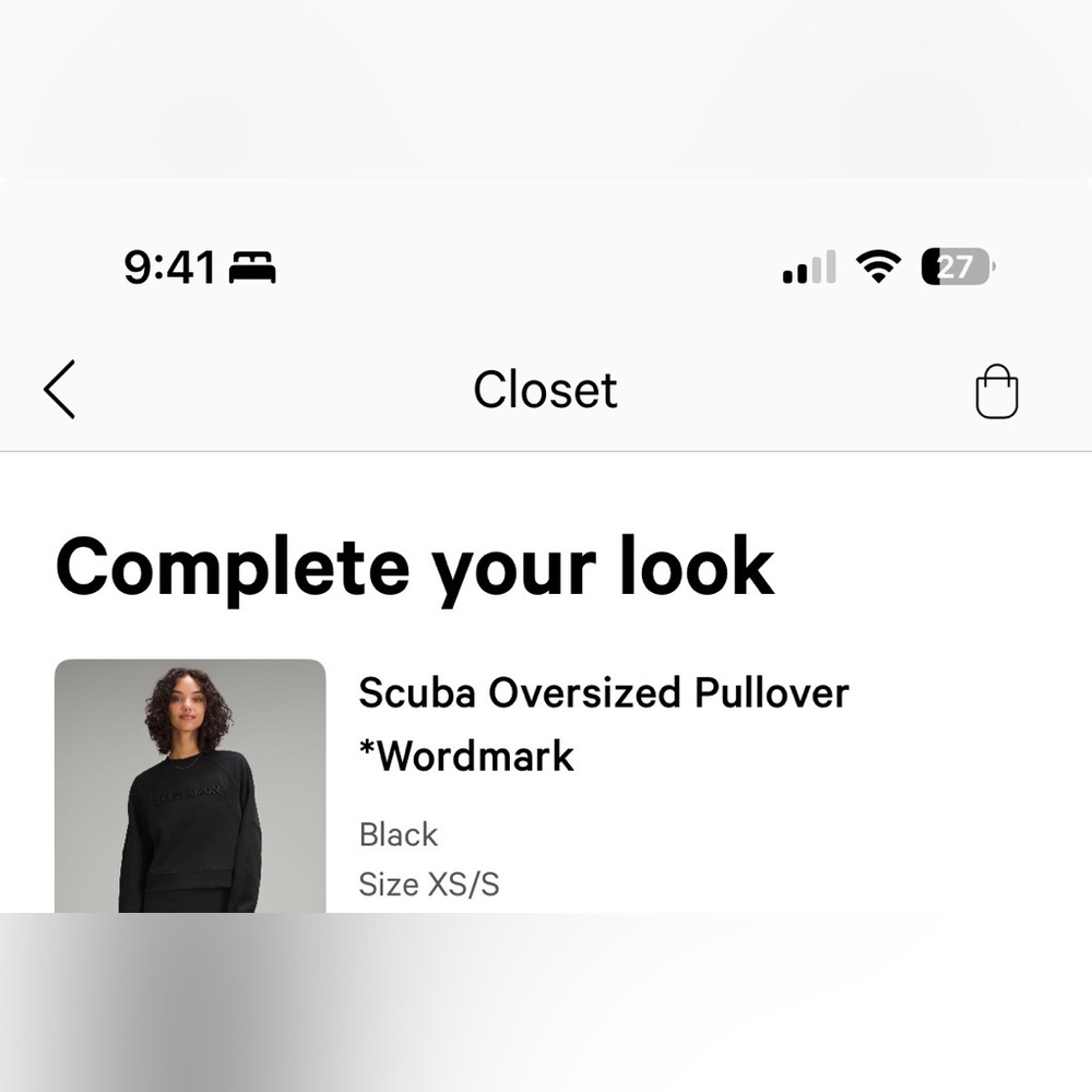 Lululemon Black Scuba Hoodie with Half-Zip - Picture 8 of 8